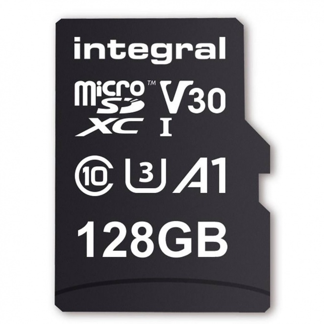 Integral MicroSD 100MBS UHS-1 U3 Class 10 V30 A1 128GB